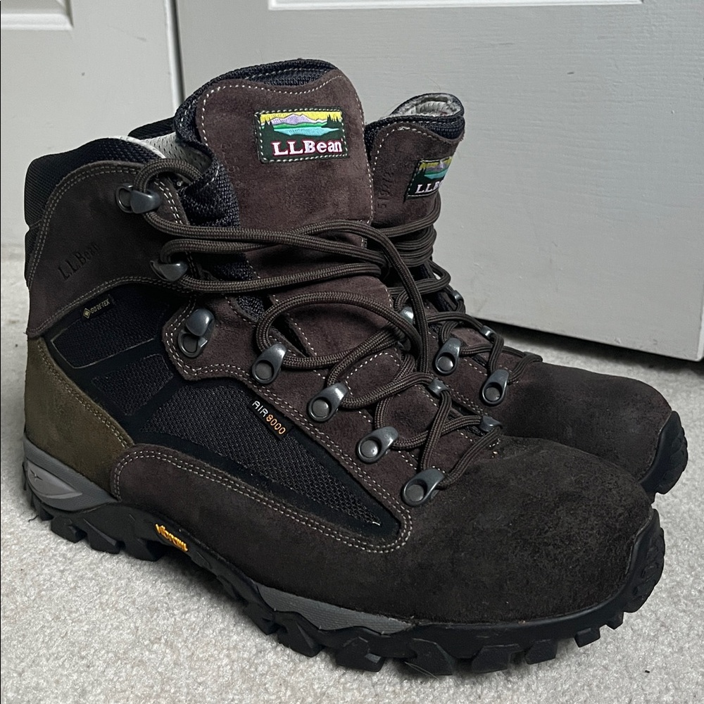 LL Bean Goretex Air 3000 leather hiking boots EUC M 10.5M W 12M